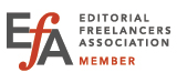 Editorial Freelancers Association logo and member badge
